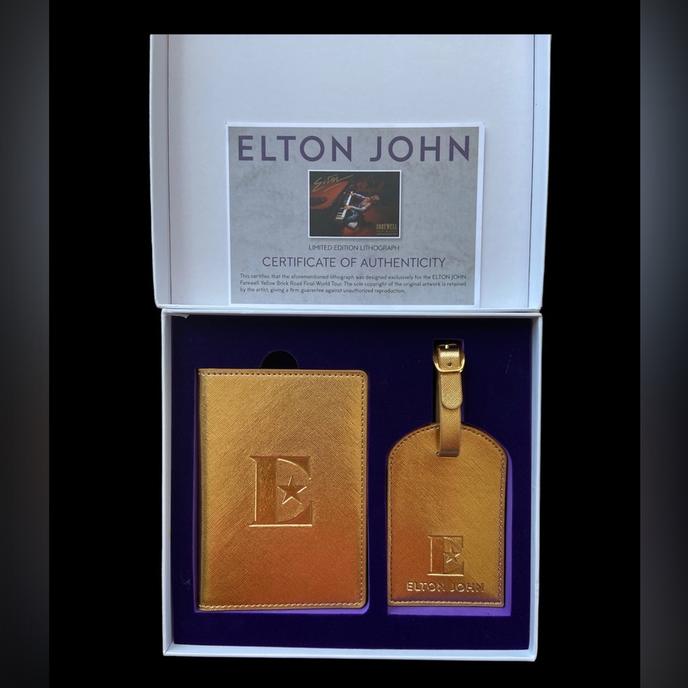 Elton John Passport Holder & Luggage Tag